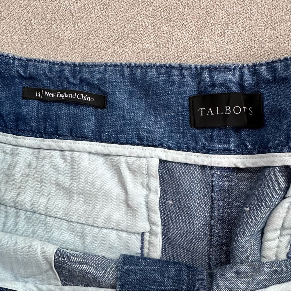 Talbots New England Chino Denim Hemp Blend Pants. Size 14. - Picture 4 of 9